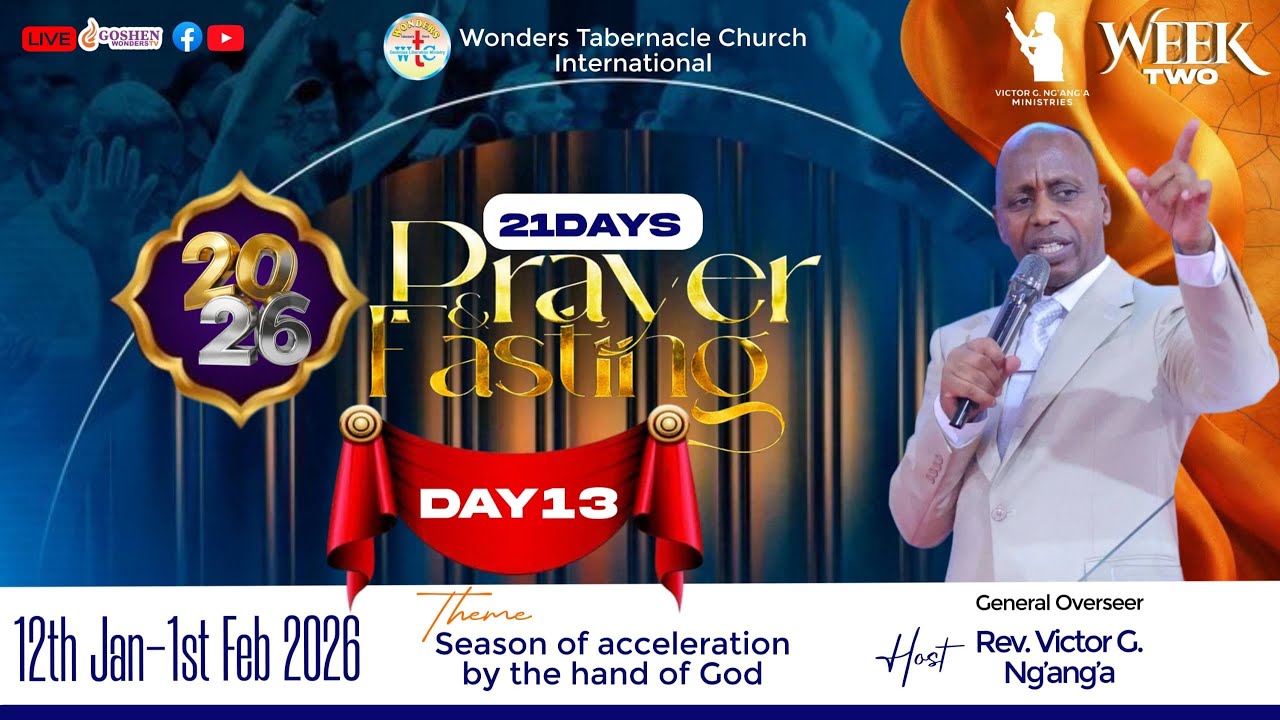 DAY 13 OF 21 DAYS OF THE HAND OF GOD PRAYER AND FASTING || 24TH JANUARY 2026