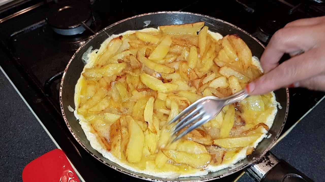 Frites omelette maison