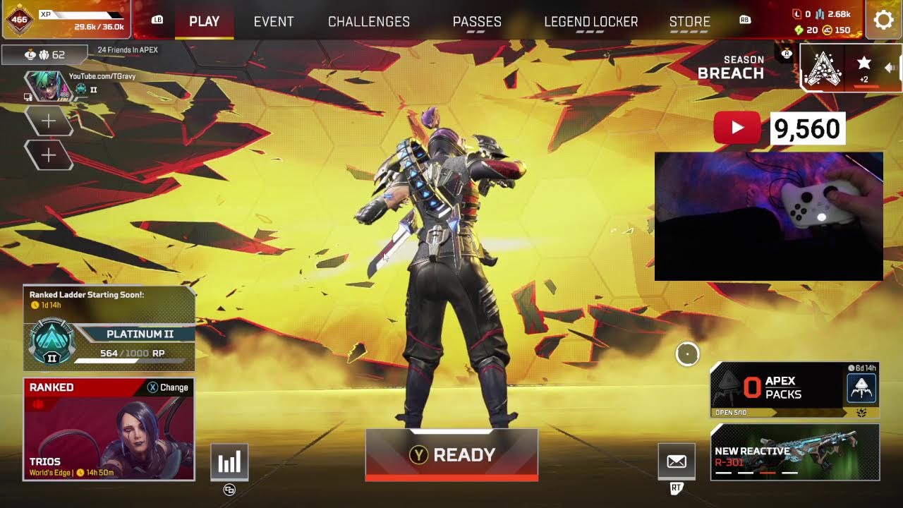 #1 UPSIDE DOWN CONTROLLER PLAYER PLAYS Apex Legends Season 28! 🤯👀 #ApexLegends