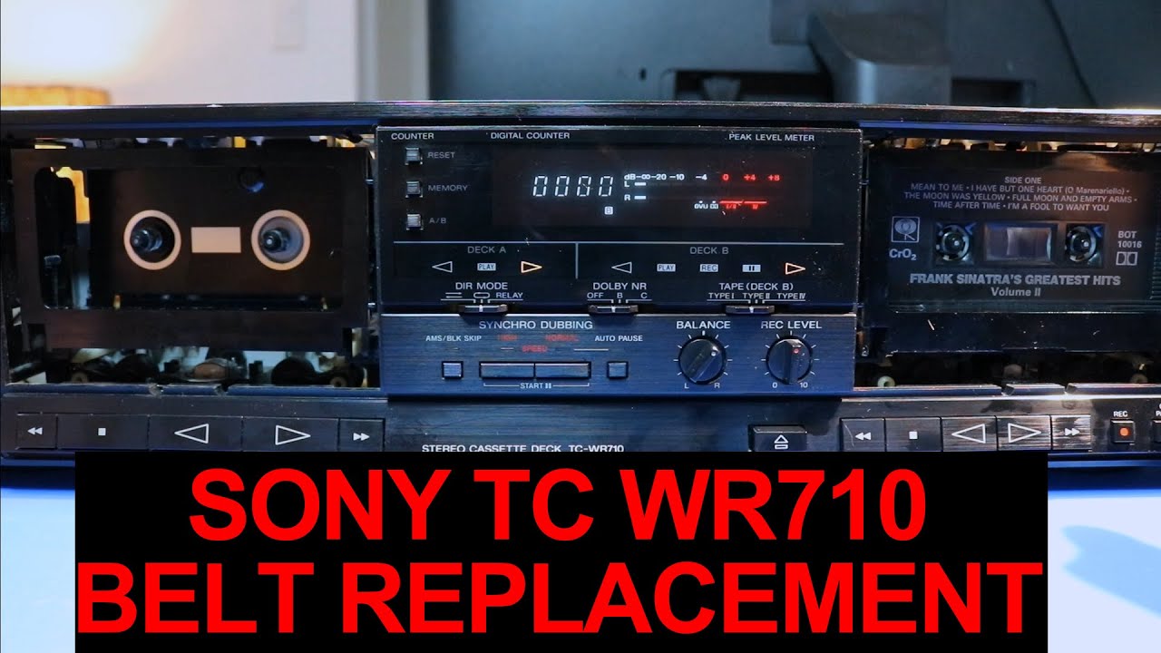 Sony TC WR710 Cassette Deck belt replacement