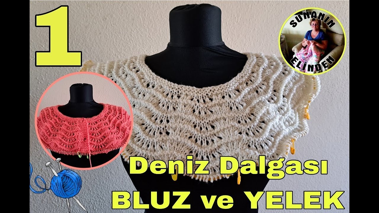 DENİZ DALGASI BLUZ ve YELEK - 1 (ÖRGÜ)