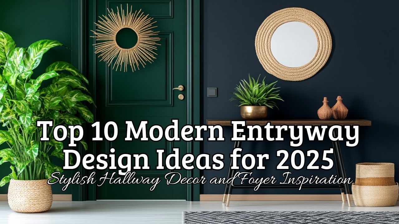 Top 10 Modern Entryway Design Ideas for 2025: Stylish Hallway Decor and Foyer Inspiration