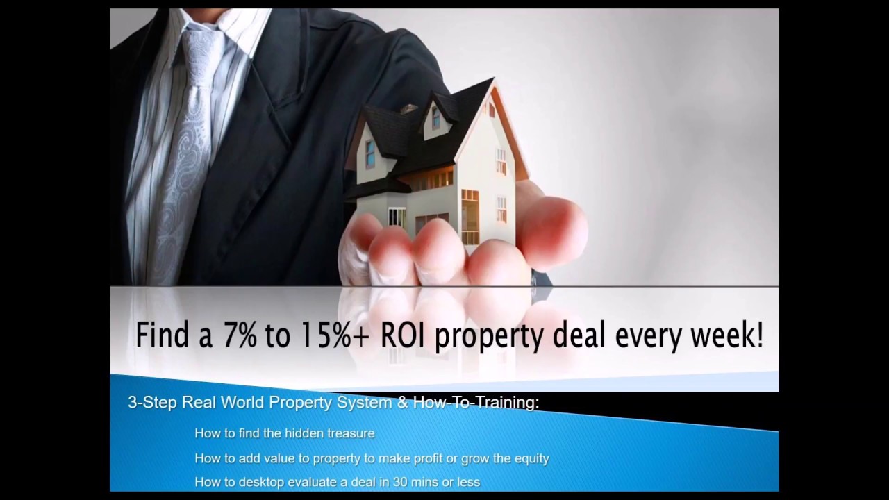 Real World Property Training: Find High Return Property Projects Every Week