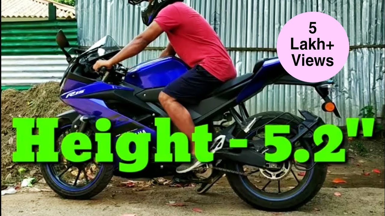 5'2 can ride this? | Honest review from 5'2 height guy | Imp tips | Yamaha r15 v3.0