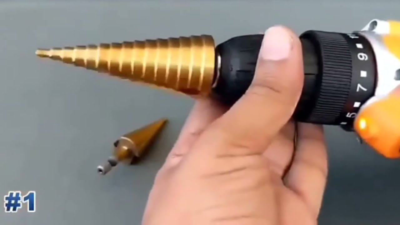 HSS Straight Groove Step Drill Bit Titanium Coated Wood Metal Hole Cutter Core Drilling Tools Set