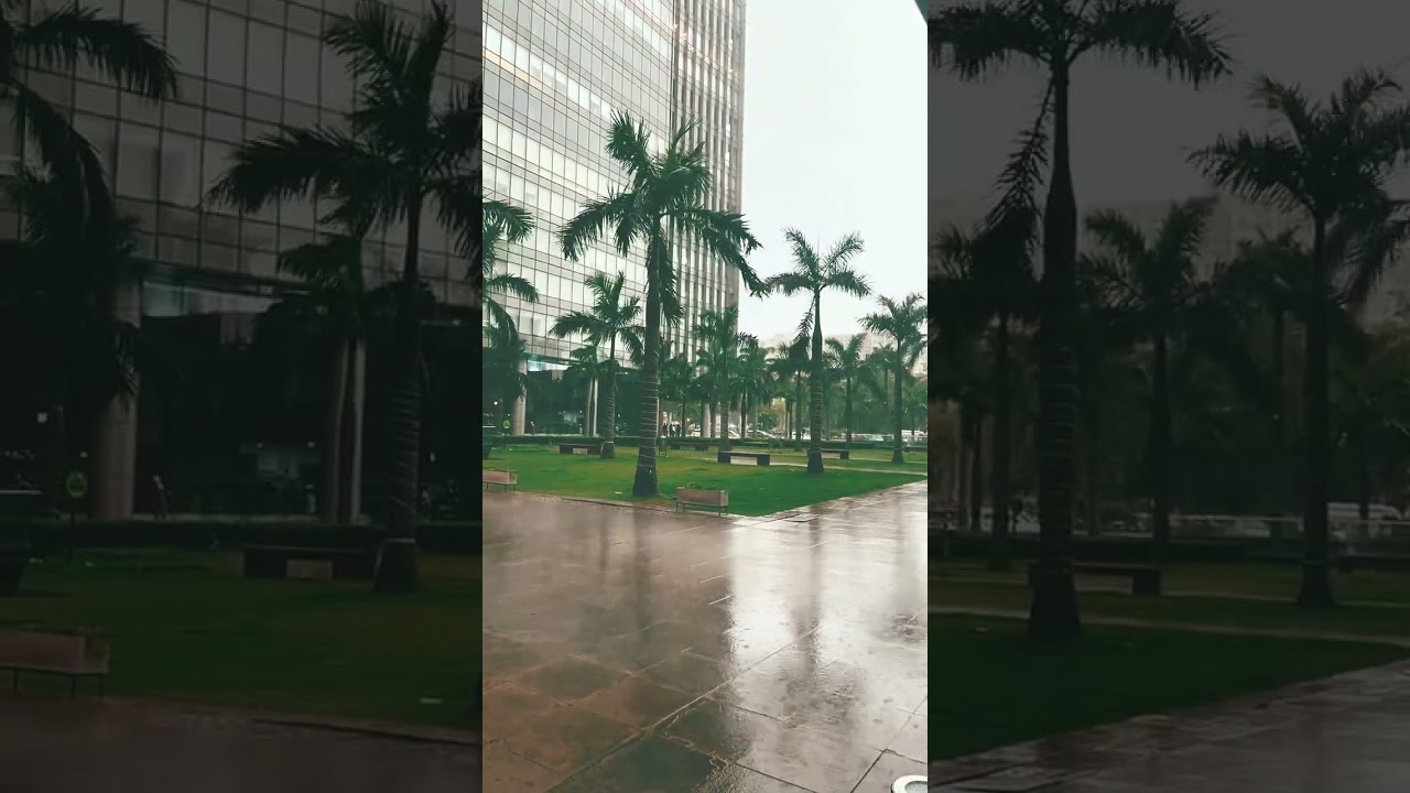 Baarishe || gurgaon doob gaya #gurgaon #barish #weather #nature #earth