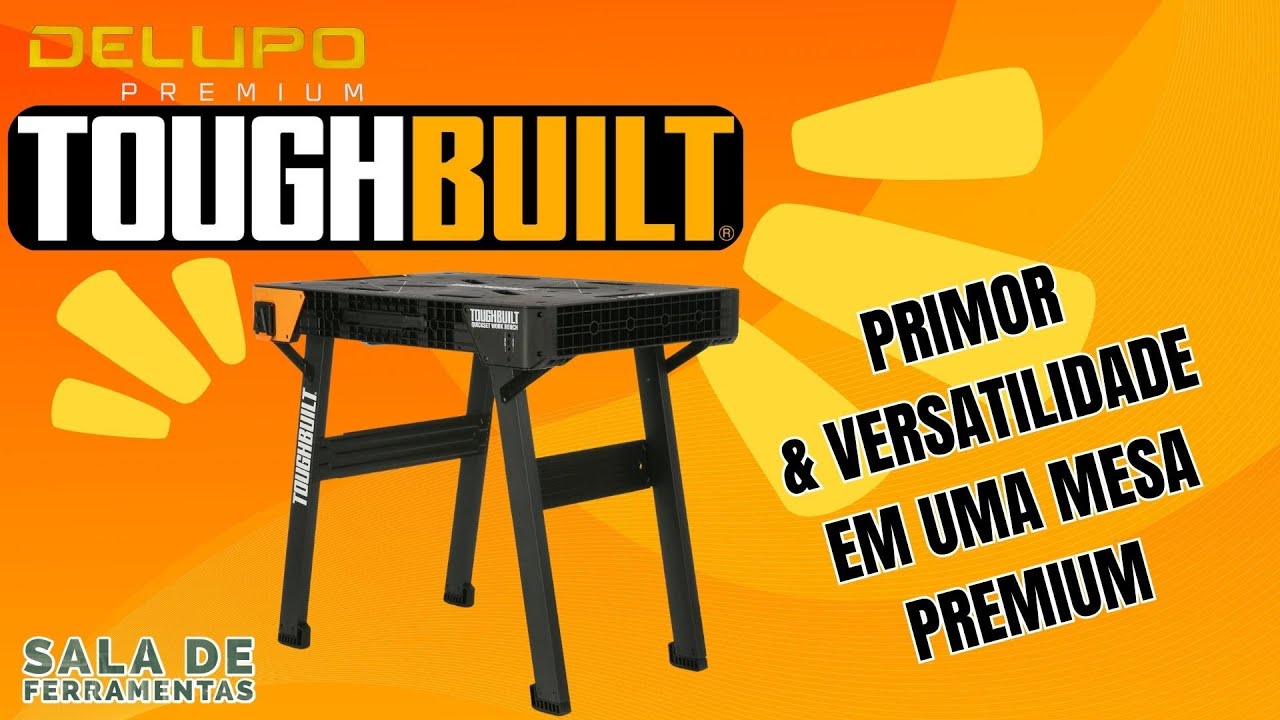 MESA DE TRABALHO TOUGHBUILT QUICKSET WORK BENCH .. PERFEITA PARA USO EXTERNO MOBILIDADE TOTAL.