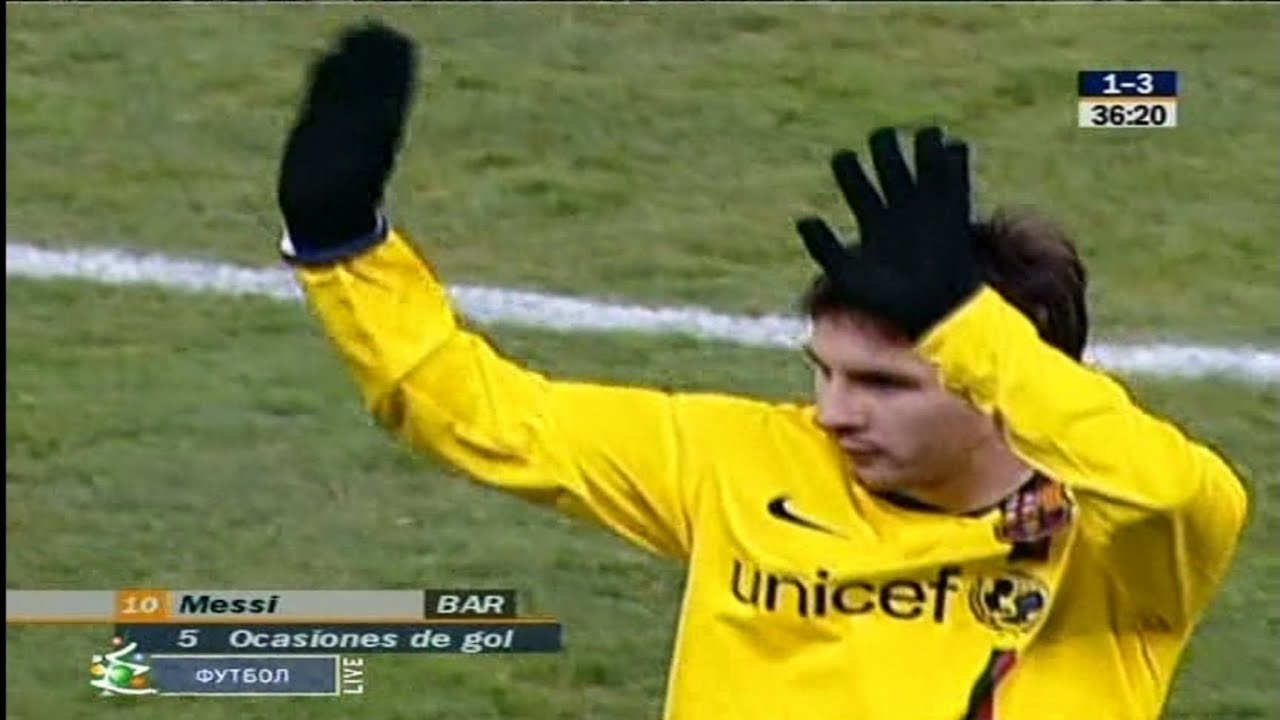 Lionel Messi Hatrick Vs Atletico Madrid (Away) Copa Del Rey 2008-09