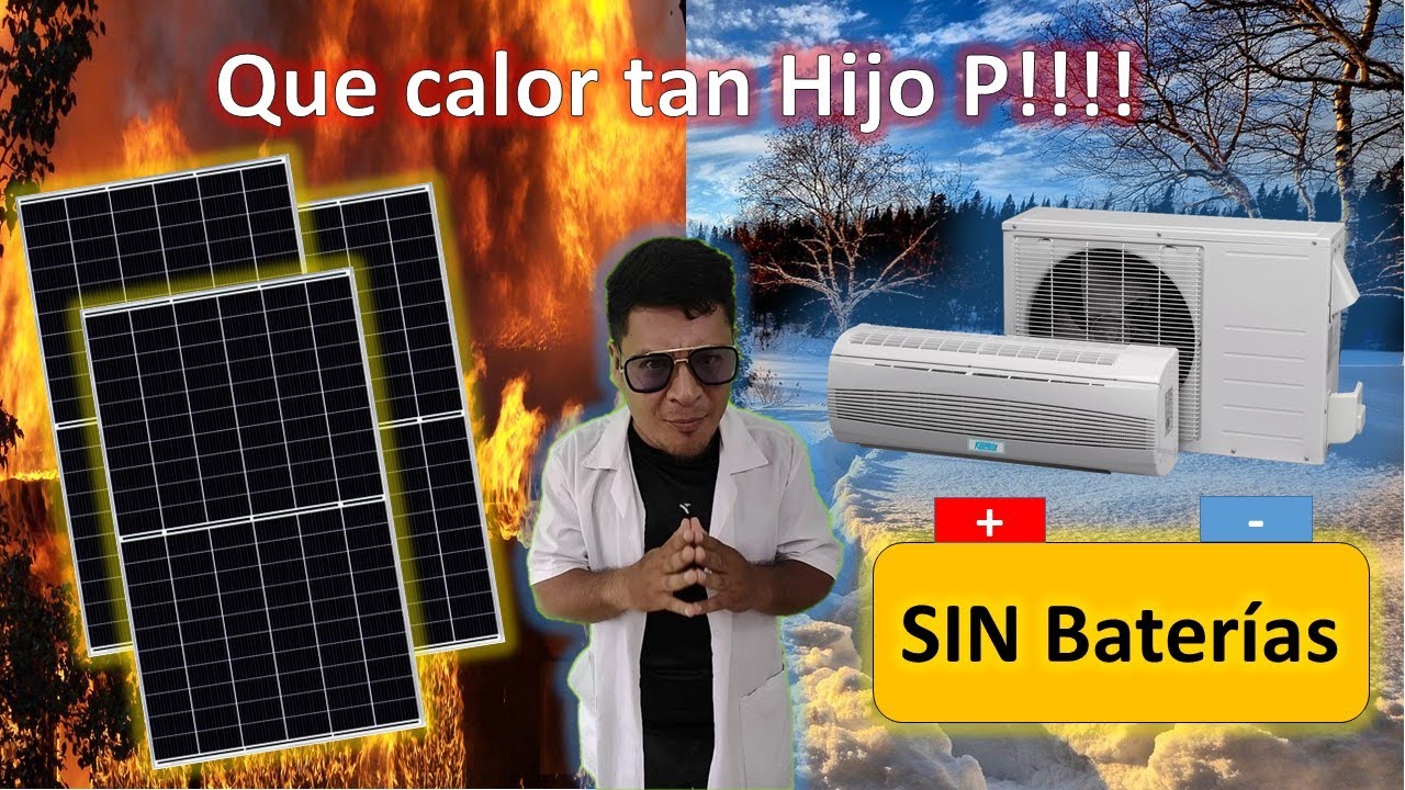 ✅Cuantos paneles solares necesita un aire acondicionado sin baterías 