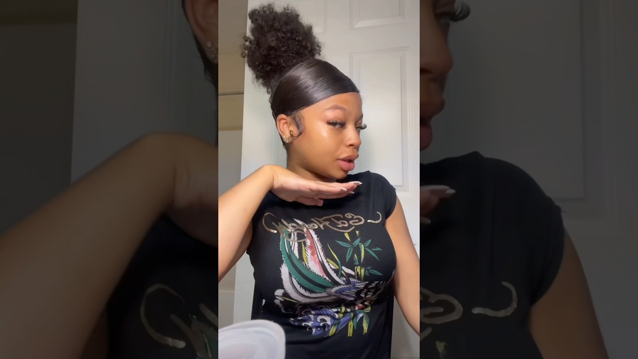 High Bun with a Swoop Tutorial | michelle faleese 