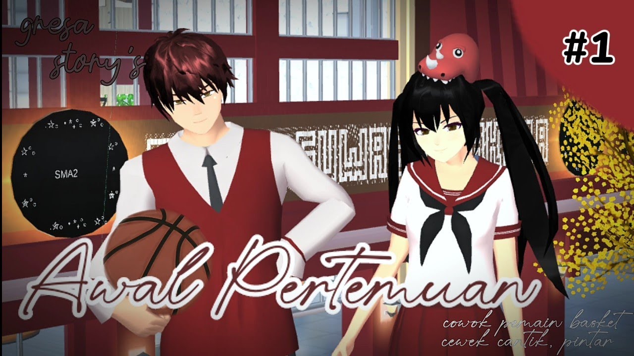 Gresa story's { awal pertemuan } drama sakura school simulator