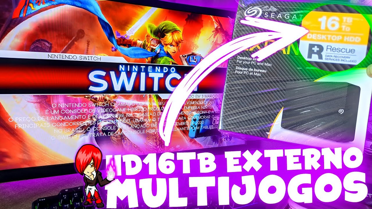 MULTIJOGOS HD 16TB EXTERNO SEAGATE (GERSON)