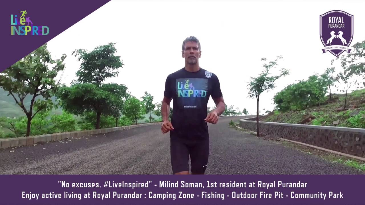 Milind Soman goes running at Royal Purandar