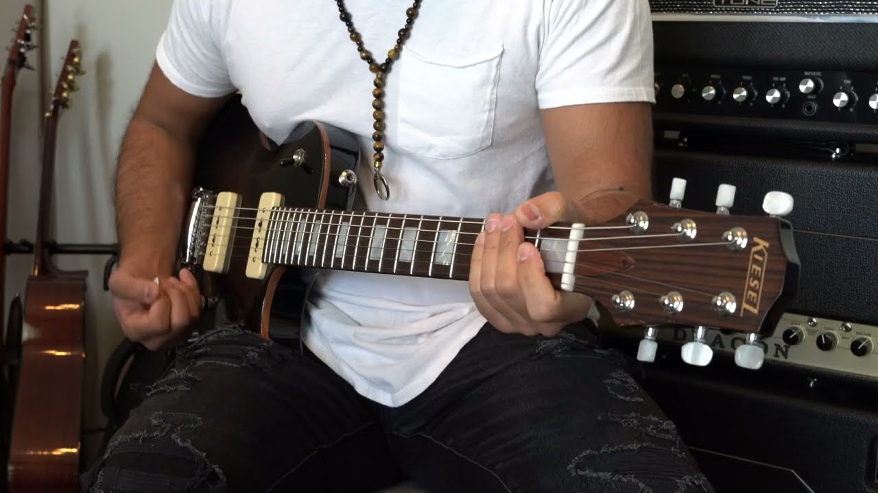Kiesel CS6 with Seymour Duncan Antiquity P90s (Demo by John Souki)