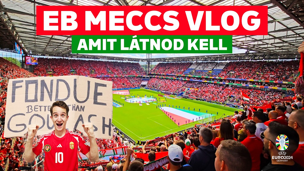 MAGYAR-SVÁJC meccsen voltam EB-n: felvonulás, meccs és hangulat | EB 2024 Vlog