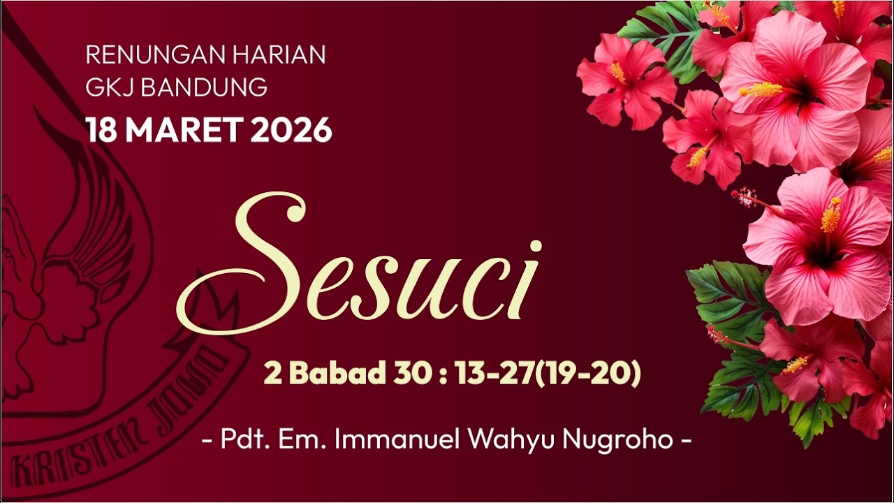 Renungan Harian 18 Maret 2026
