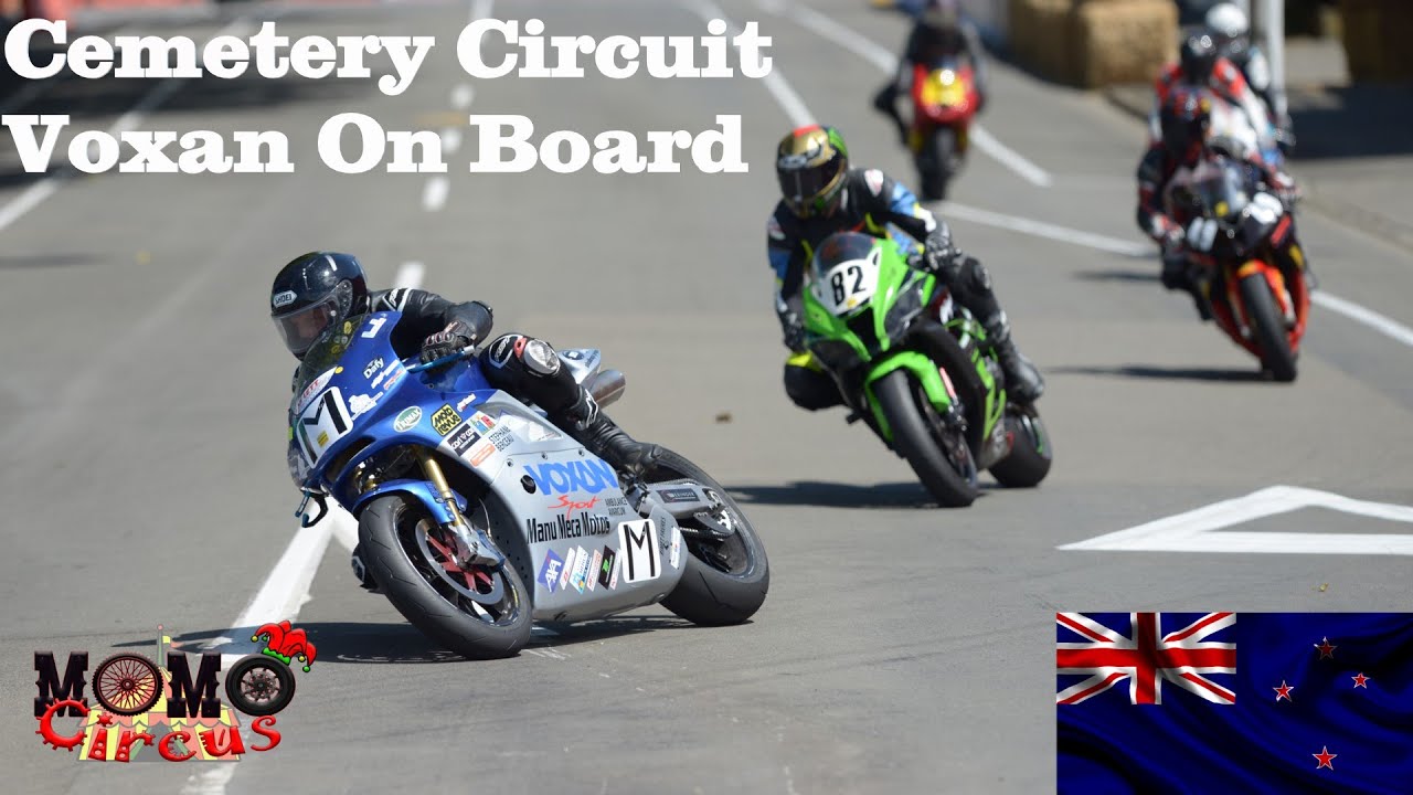 CRAZY ROAD RACE IN NEW ZEALAND !!! Cemetery Circuit - Voxan On Board