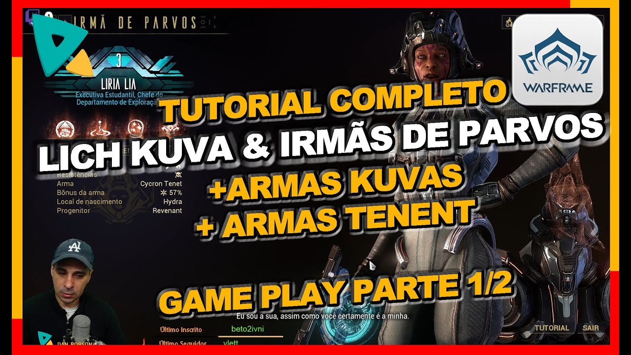 Tutorial Completo das Armas Kuvas e Tenet - Contratos Lich de Kuva e Irmãs de Pavos do Warframe