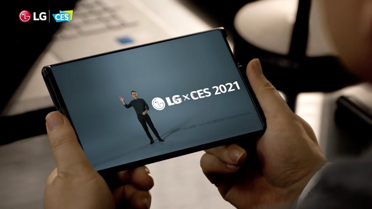 2021 CES LG Press Conference LG Rollable smartphone OLED evo TV Jan. 11, 2021