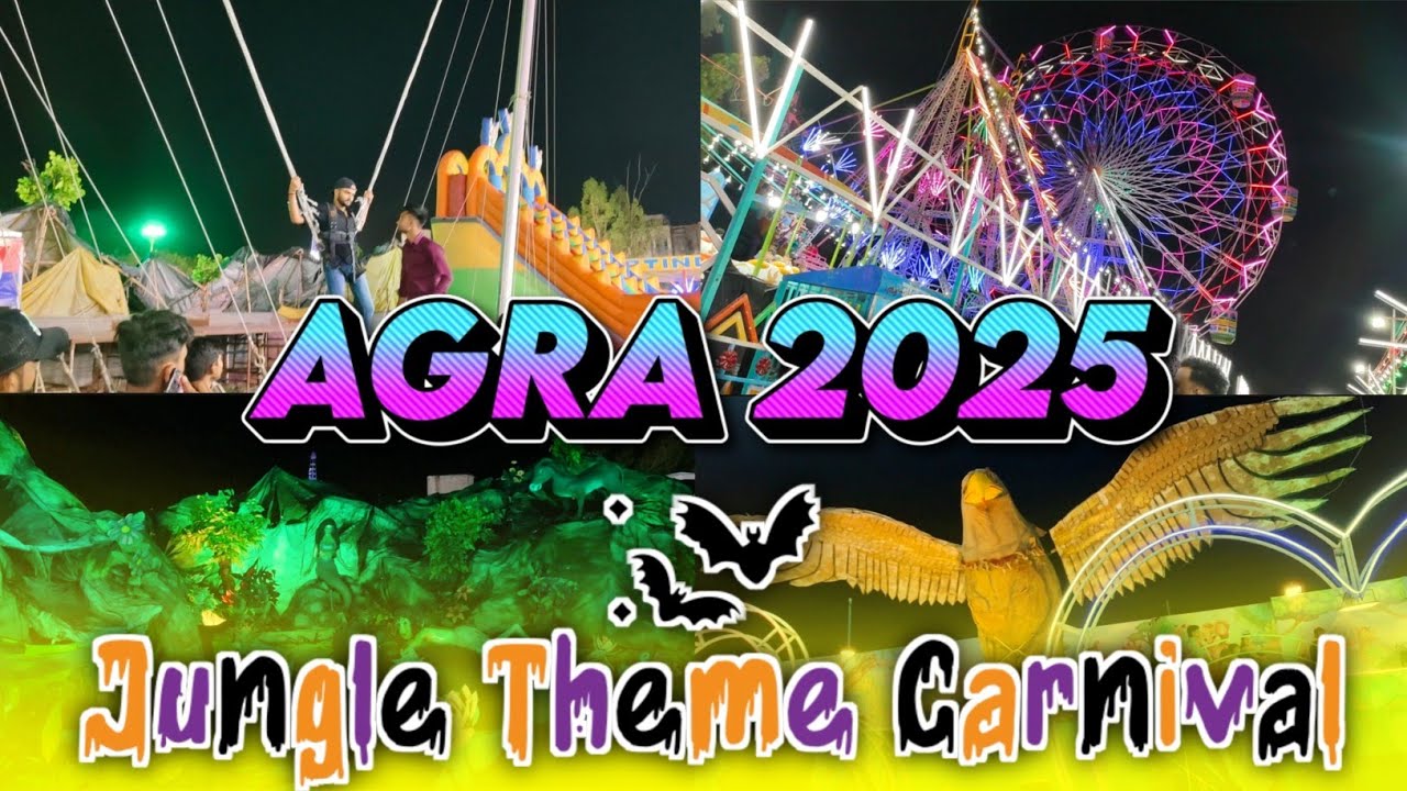 Jungle Theme Carnival Agra 2025 || Sadar Bajar BSNL ground agra 🔥 BSNL ground Mela agra