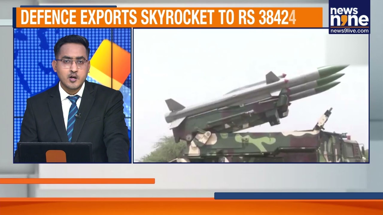 India&rsquo;s Defence Exports Hit Record ₹38,424 Cr | 63% Surge Marks Global Rise | News9