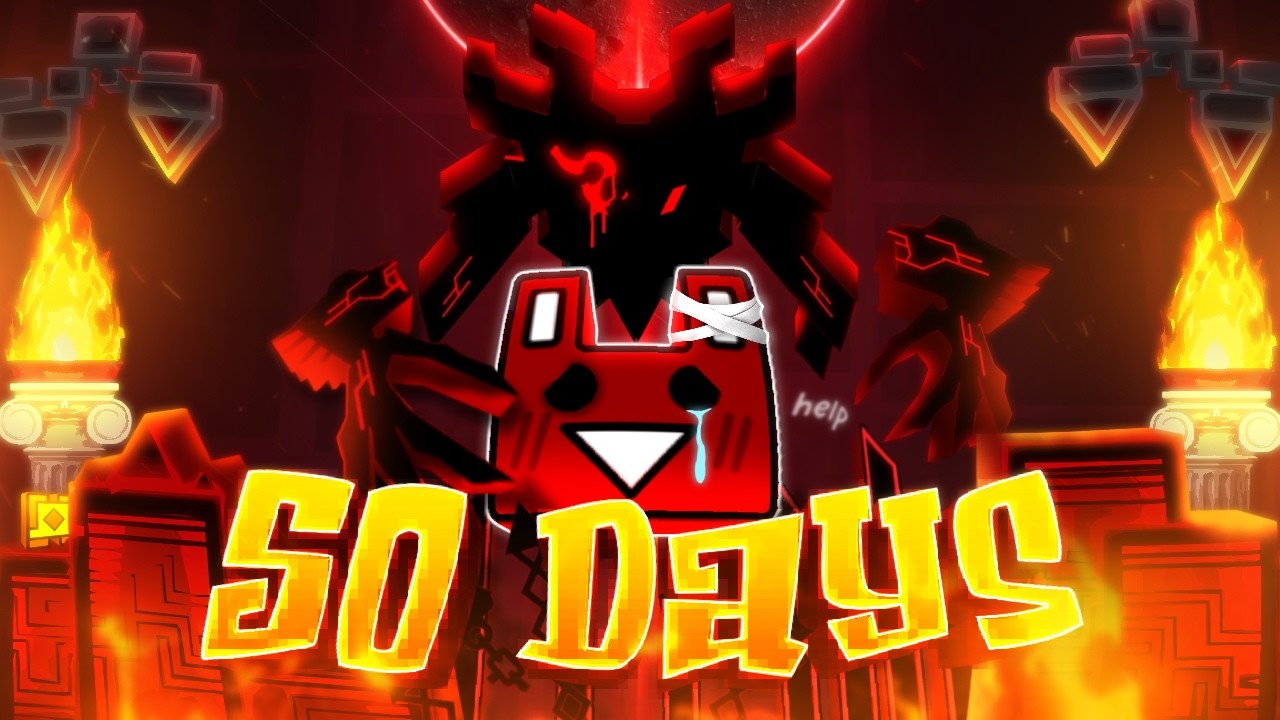 Я выжил 50 ДНЕЙ с жаждой крови... (Geometry Dash)