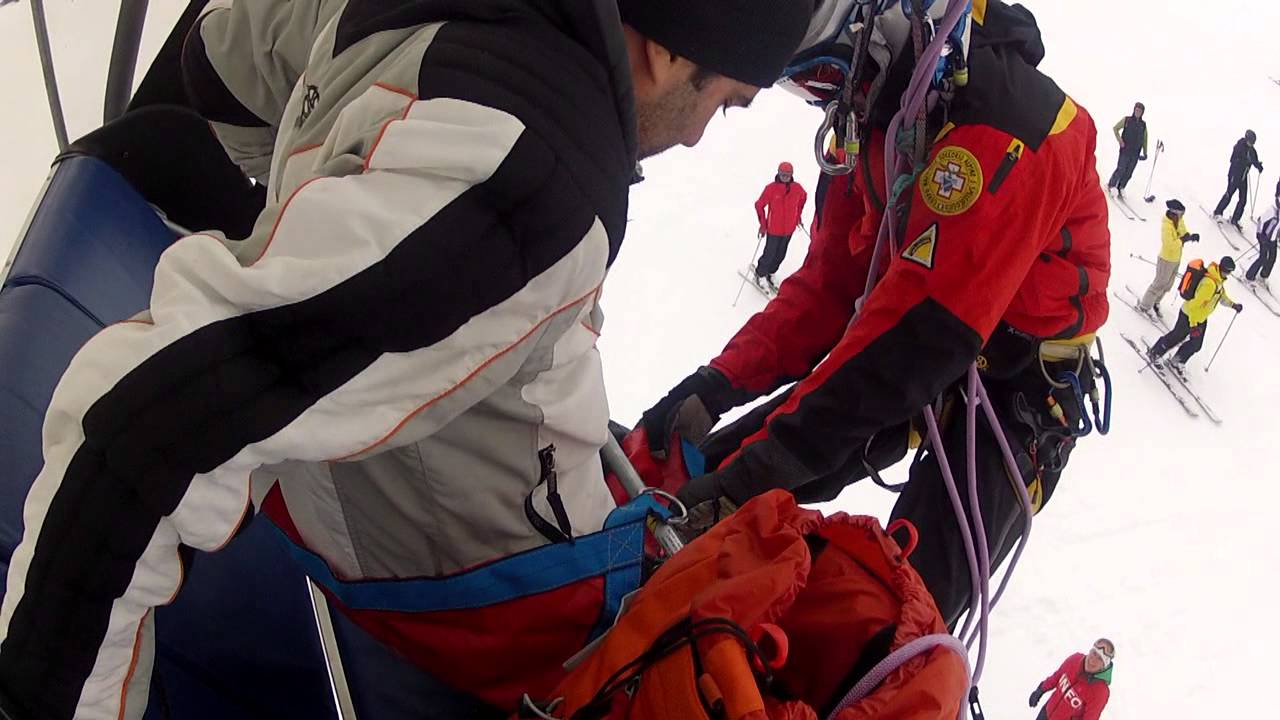 soccorso dalla seggiovia