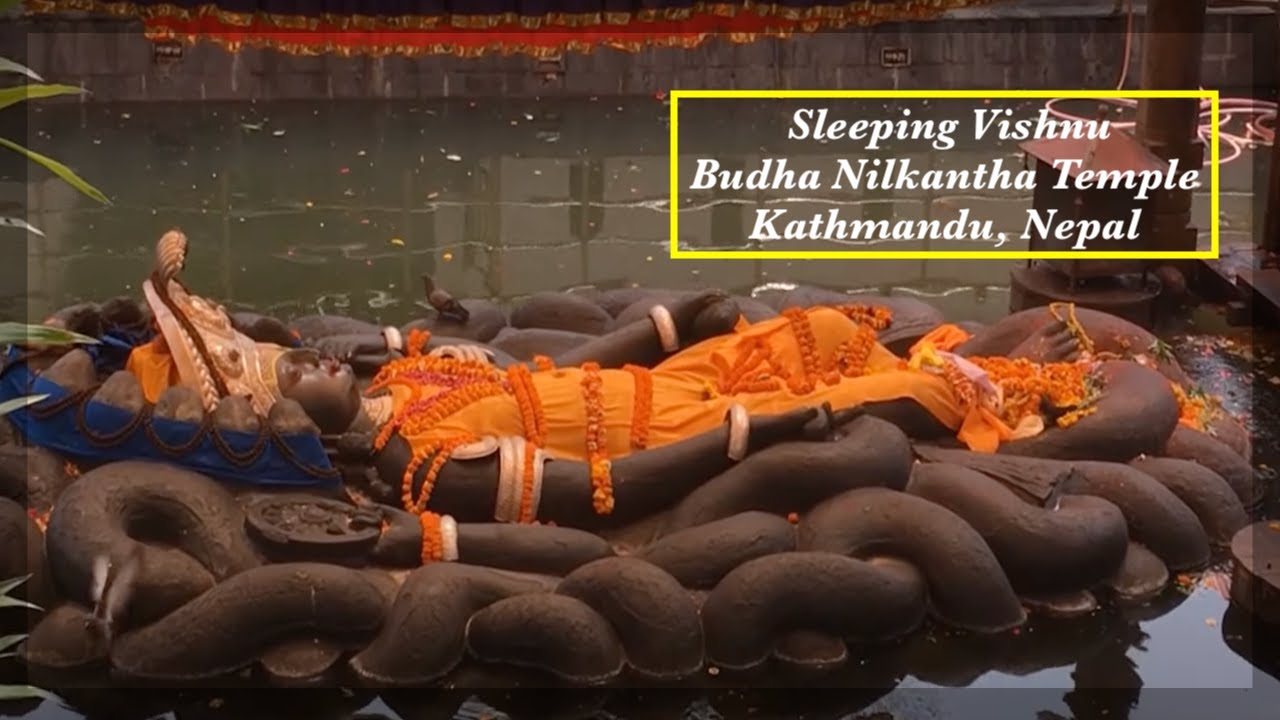🇳🇵Nepal🇳🇵 - Temple Darshan - Sleeping Vishnu / Jal Narayan / Budha Nilkantha Temple in Kathmandu!
