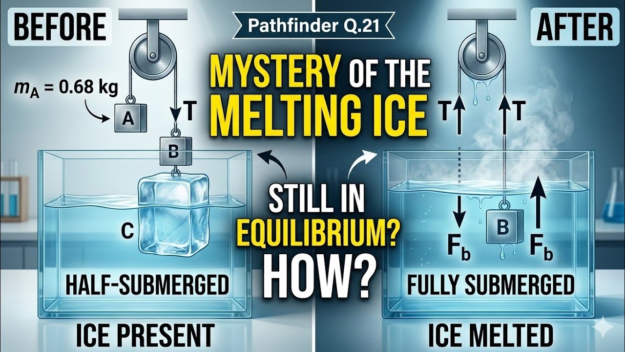 Mystery of Melting Ice | JEE Advanced Physics | Pathfinder Q.21 