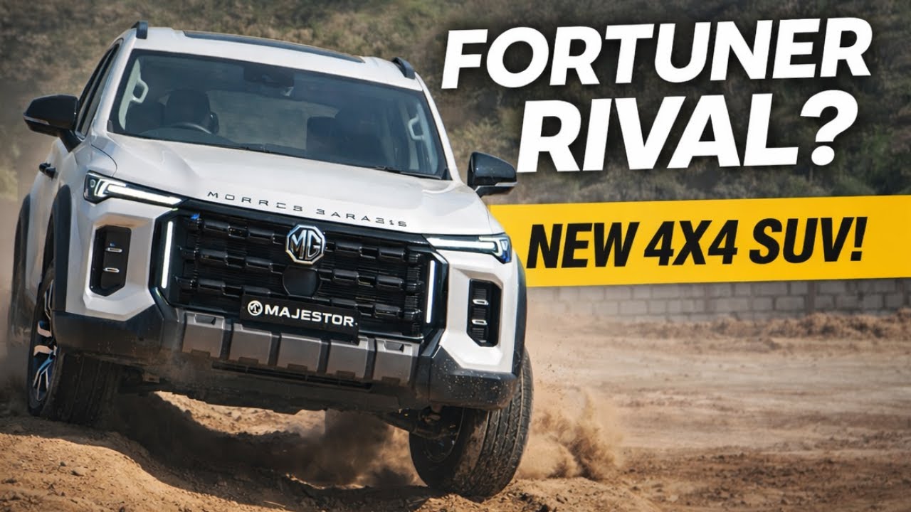 MG Majestor 2026 года бросает вызов Toyota Fortuner, сочетая мощность полного привода и роскошь.