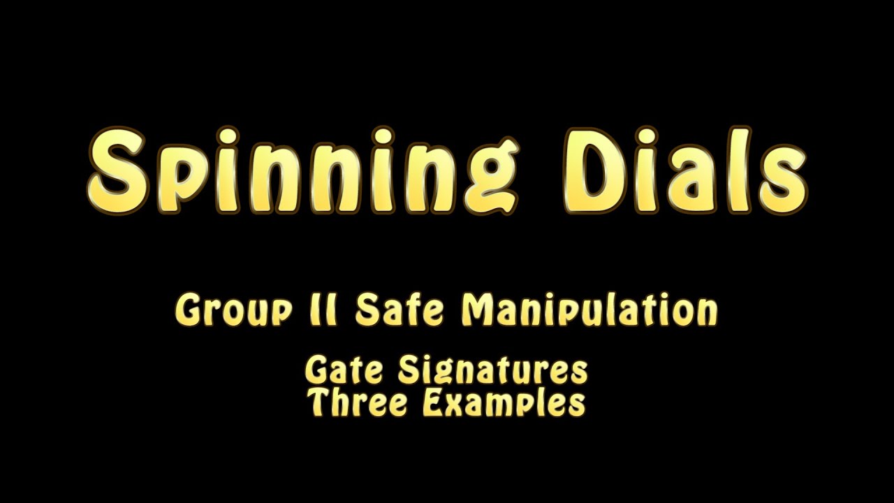 Group 2 Safe Manipulation Course - Part 5b - Gate Signatures
