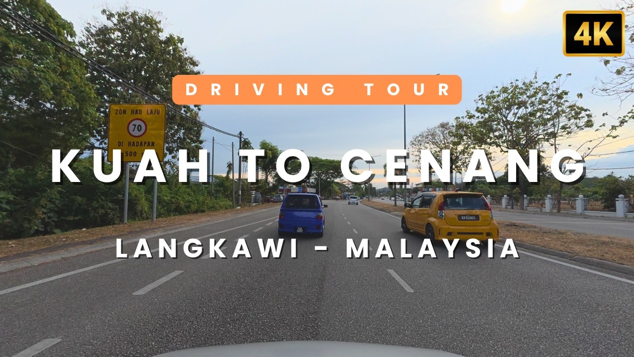 Driving Tour from Kuah to Cenang Langkawi - Malaysia🇲🇾 | 4K