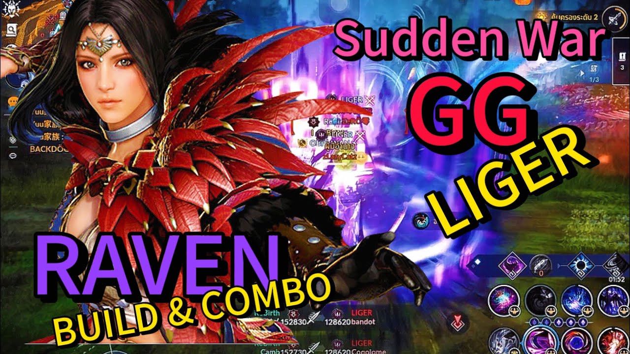 BDM - Black Desert mobile 🔥✨RAVEN🔮 SKILL BUILD | COMBO | GVG | MASS PVP GG LIGER🫡