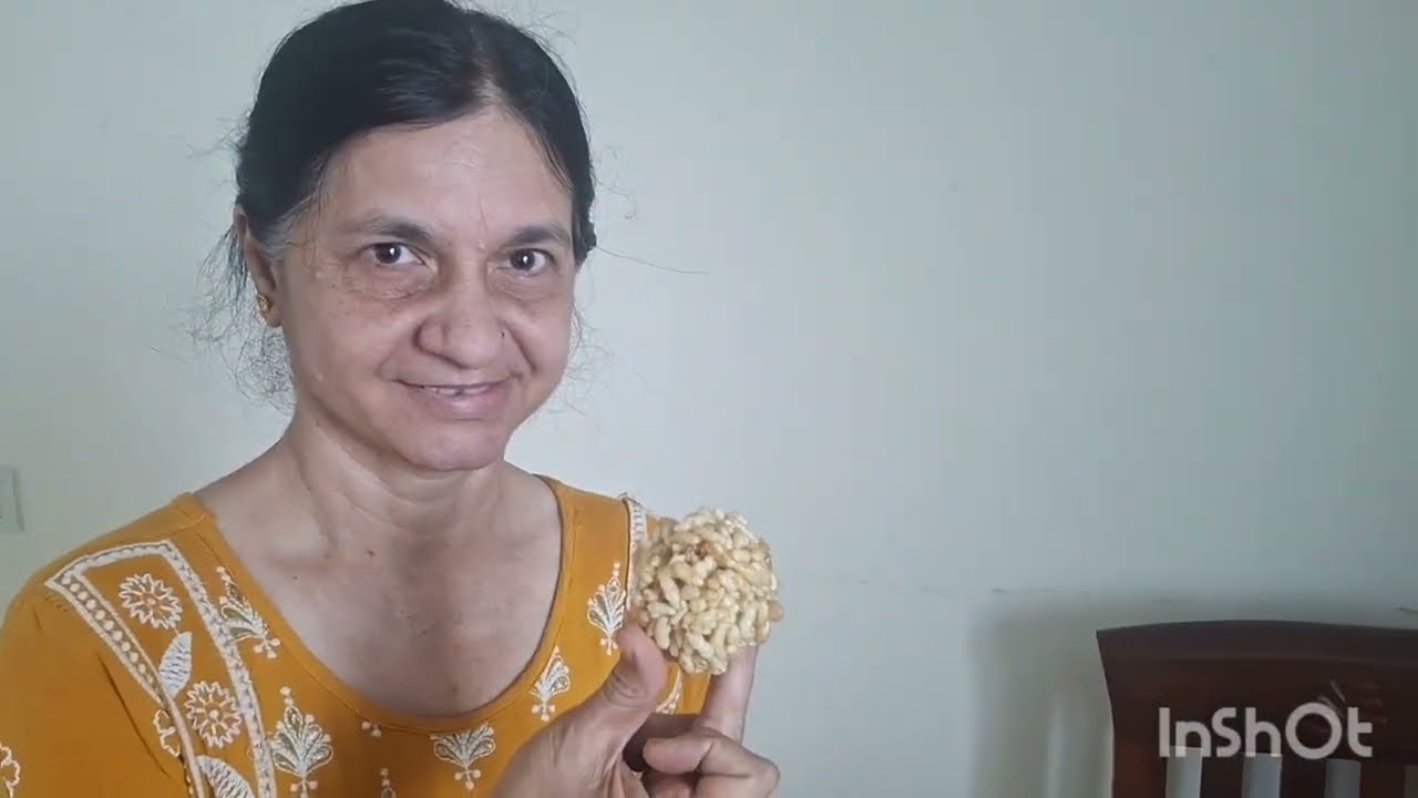 Treditional recipe 😋! મમરા ના લાડુ !kurmura laddu!ytshorts! viral! kirtana kitchen diaries! 