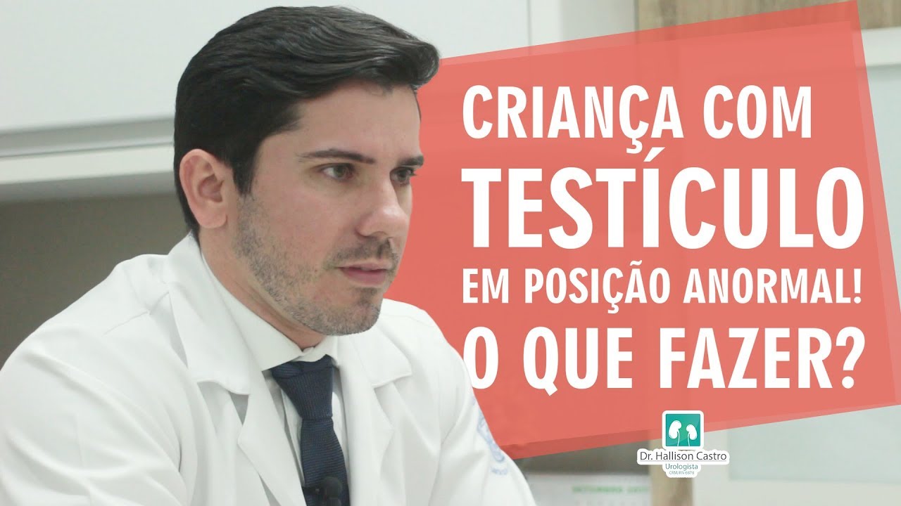 Criança com testículo em posição anormal! O que fazer?
