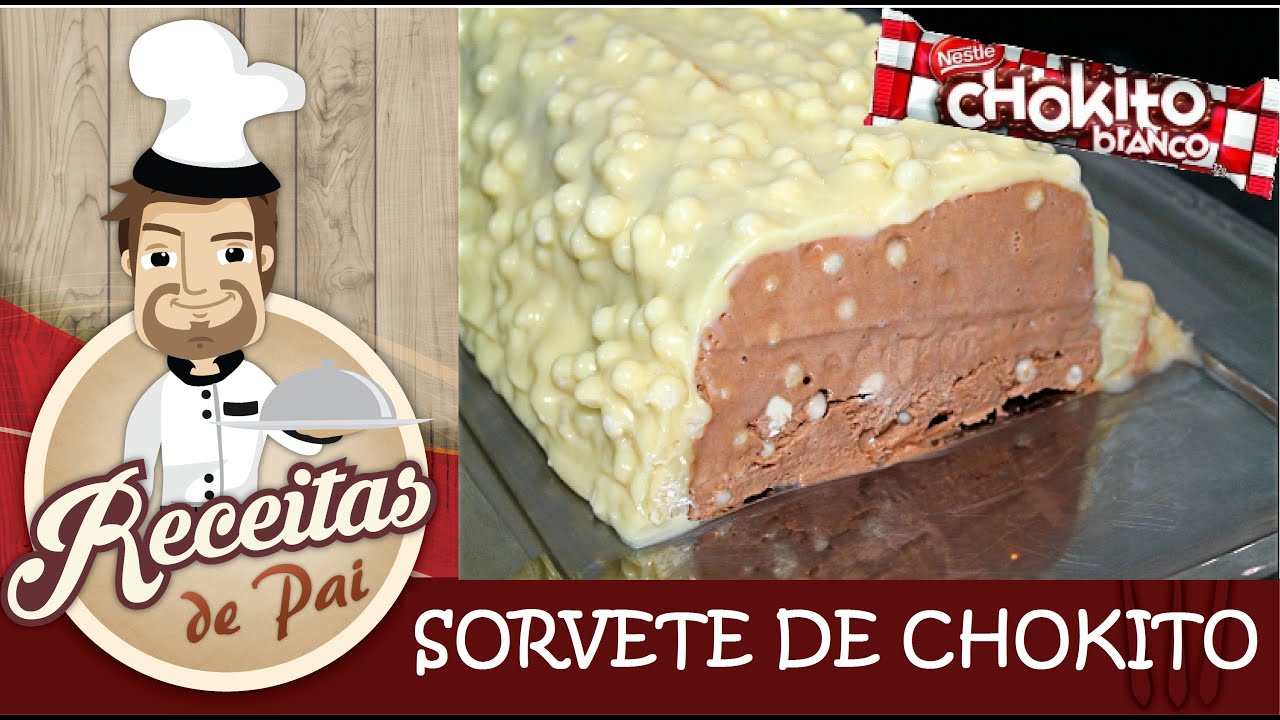 SORVETE DE CHOKITO BRANCO #55 Receitas de Pai