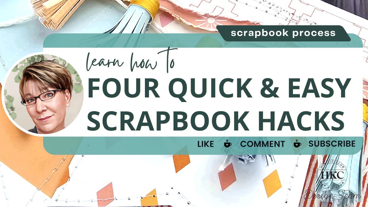 Four Simple Scrapbooking Hacks |  Wedding Engagement Layout |  HipKit Club June23