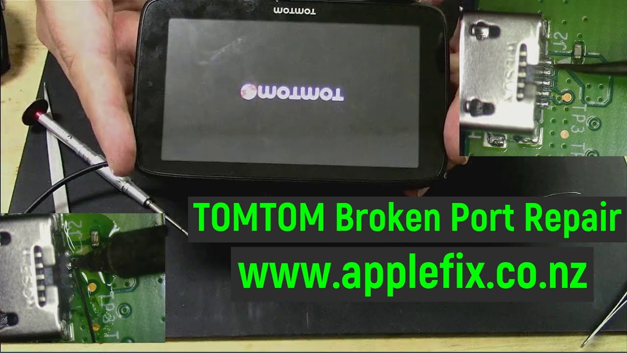 Tomtom charging port repair , tomtom repairs hamilton New Zealand | Electronics Repair Hamilton
