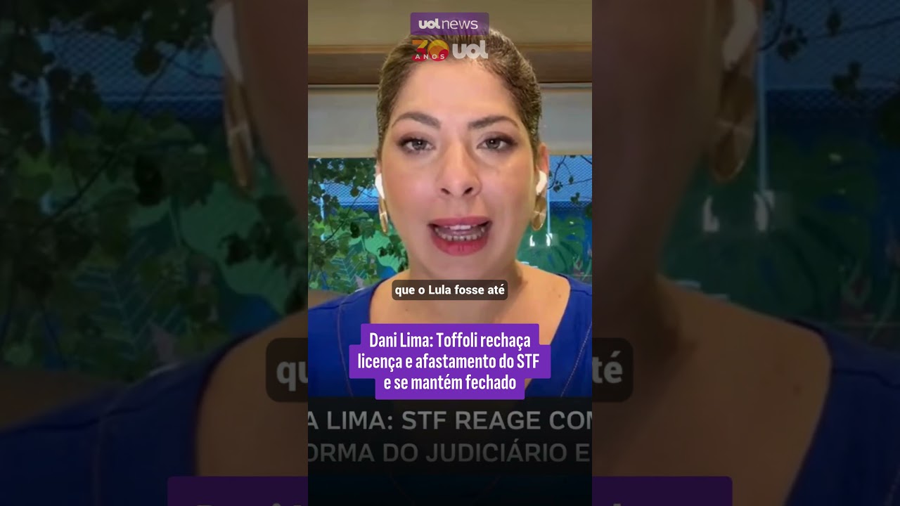 Daniela Lima: Toffoli recha&ccedil;a licen&ccedil;a e afastamento do STF e se mant&eacute;m fechado