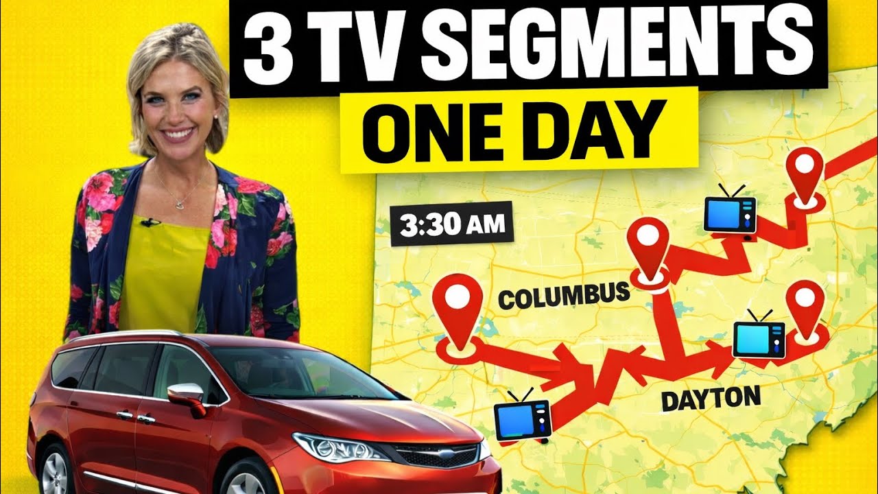 I Filmed 3 TV Segments in ONE Day 😳 | Mom Life + 3:30AM Wake-Up