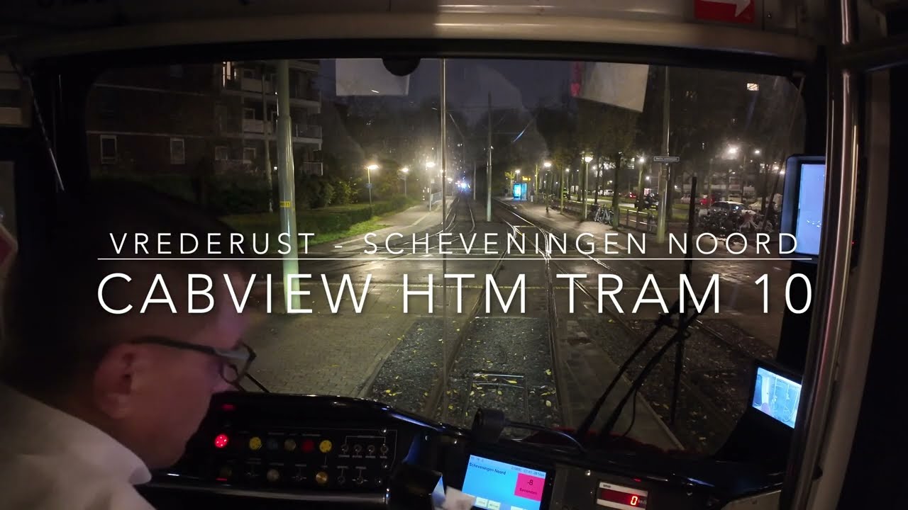 4K Cabview HTM Tram 10 The Hague | Vrederust - Scheveningen Noord | GTL8