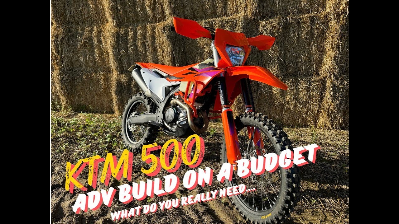 KTM 500 exc-f lightweight ADV bike build