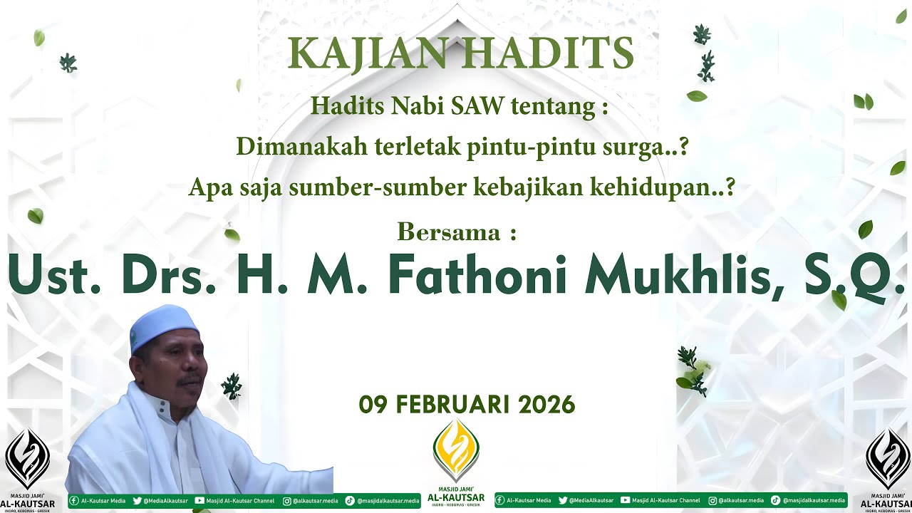 Dimanakah terletak pintu-pintu surga..? | H. M. FATHONI MUKHLIS | MASJID JAMI' AL KAUTSAR