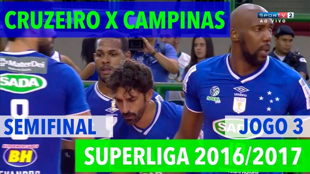 Cruzeiro x Campinas - Semifinal (JOGO 3) - Superliga de Vôlei Masculino 2016-2017