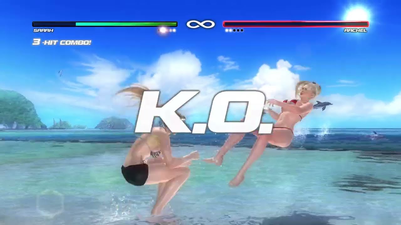 DEAD OR ALIVE 5 Last Round Sarah vs Rachel