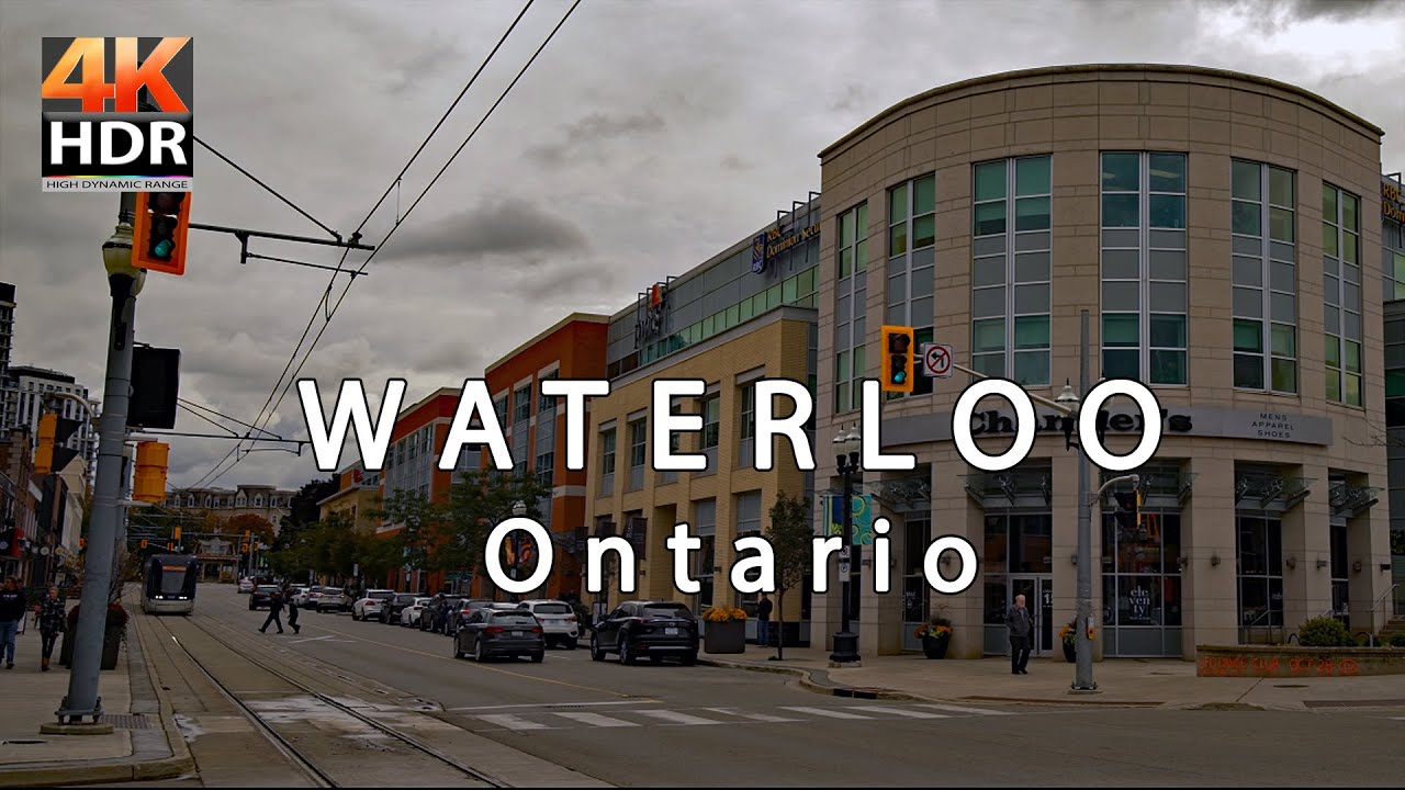 Virtual Walking Tour Of Waterloo, Ontario In 4K HDR: Explore The City Without Leaving Your Home