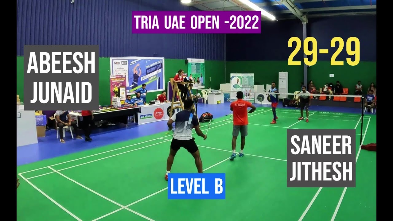 QF | MDB- Saneer Jithesh VS  Abeesh JunaidT  _ Abudhabi  || UAE Open Badminton Tournament
