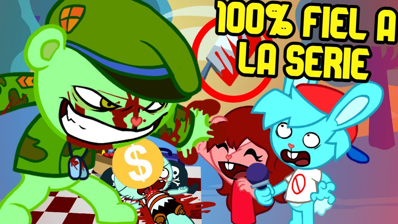 Este MOD es un CAPITULO de HAPPY TREE FRIENDS!🙀🔥/VS FLIPPY HAPPY TREE FUNKERS