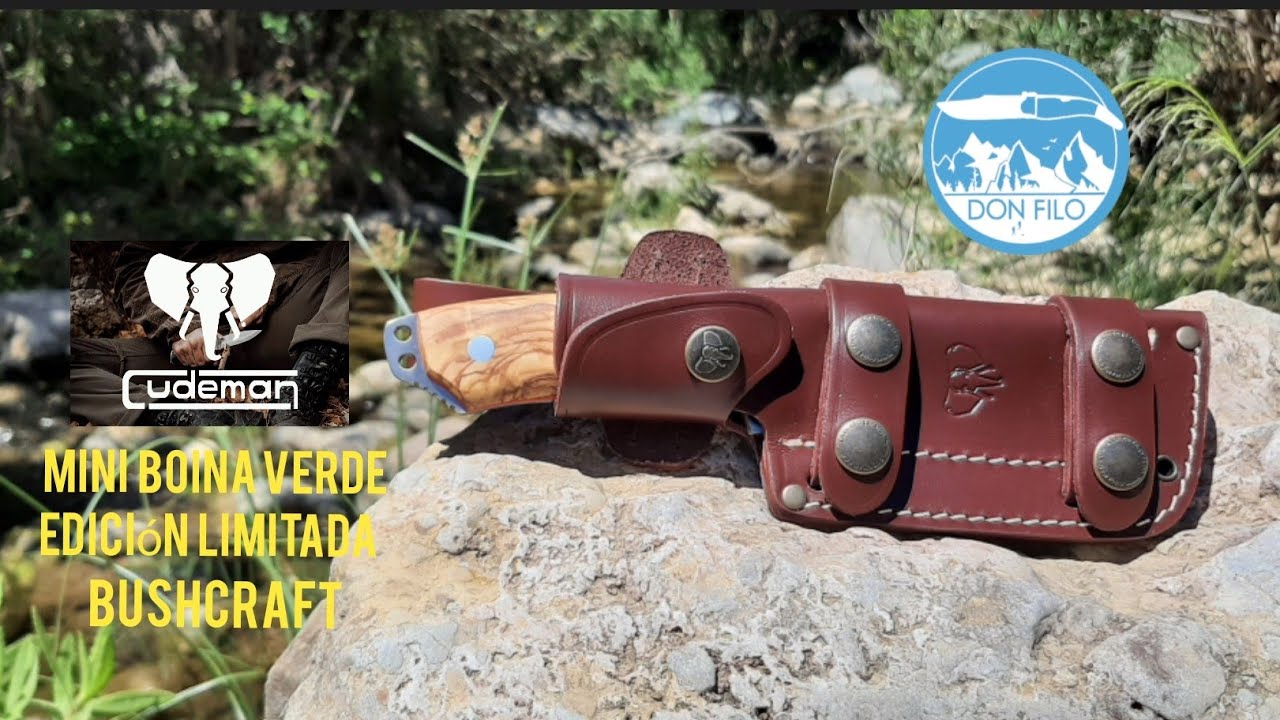 &iexcl;&iexcl;EL CUDEMAN MINI BOINA VERDE  MAS BUSHCRAFT  QUE NUNCA!!#bushcraftknife #naturaleza #outdoors