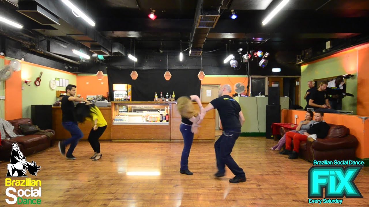 Brazilian Dance London   Zouk Demo after Class at FIX   Kleber & Anna and Arthur & Kris